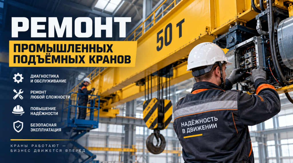 Промышленный ремонт подъёмных кранов Промышленный ремонт подъёмных кранов